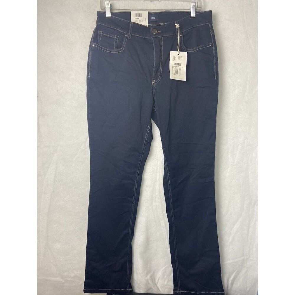 MAC Jeans men's Dark Wash Stretch Denim Straight Blue Jeans Mens 44/32 New